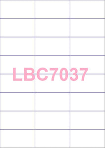 Rectangle A4 Die Cut Labels (square corners)