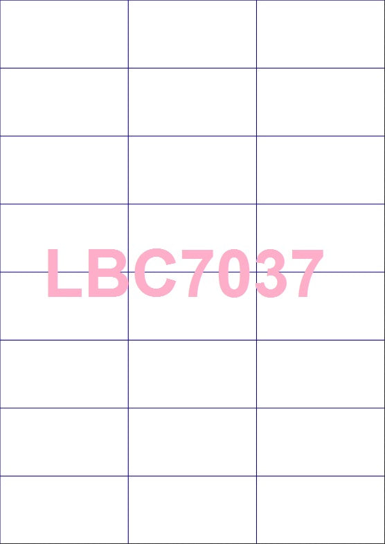 Rectangle A4 Die Cut Labels (square corners)