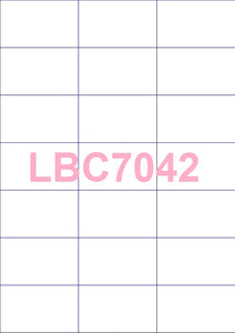 Rectangle A4 Die Cut Labels (square corners)