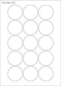 Circular A4 Die Cut Labels