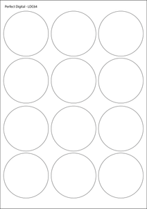 Circular A4 Die Cut Labels