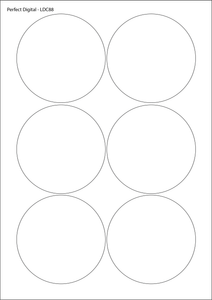 Circular A4 Die Cut Labels