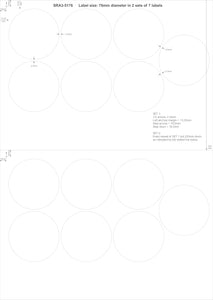 Circular SRA3 Die Cut Labels